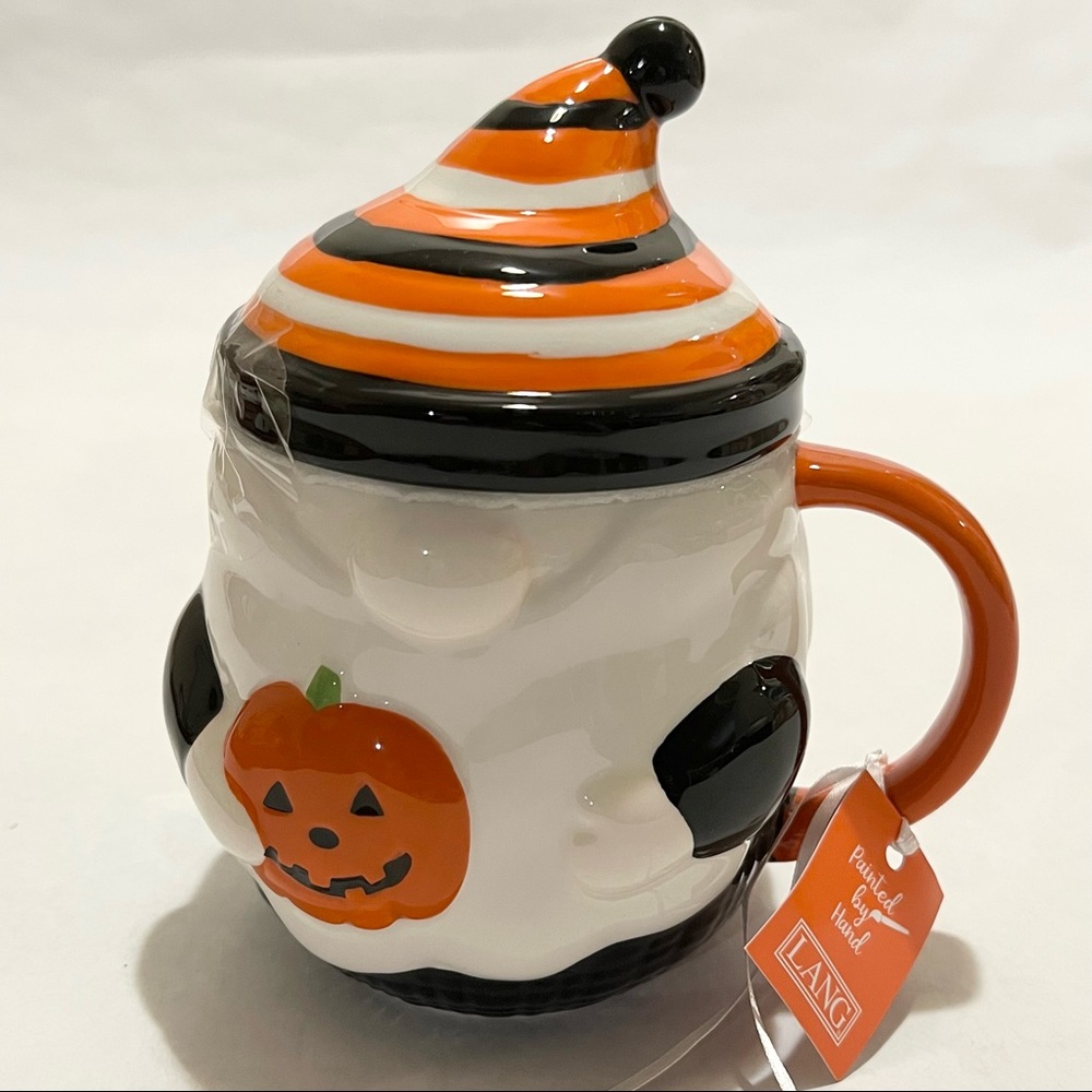 Lang Halloween Gnome Ceramic Mug with Topper